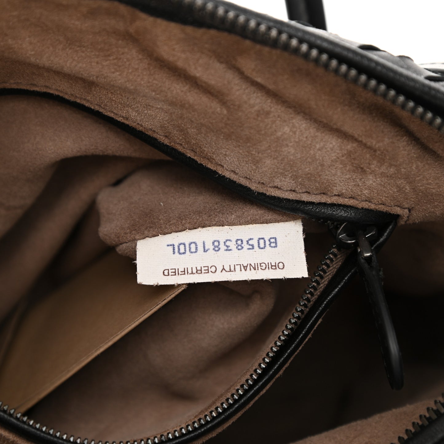 Nappa Intrecciato Nodini Bag Black