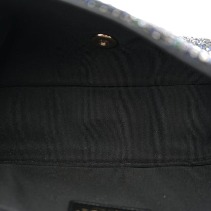 Chanel Tweed Medium Pearl Handle Flap Black Ecru 5 of 11