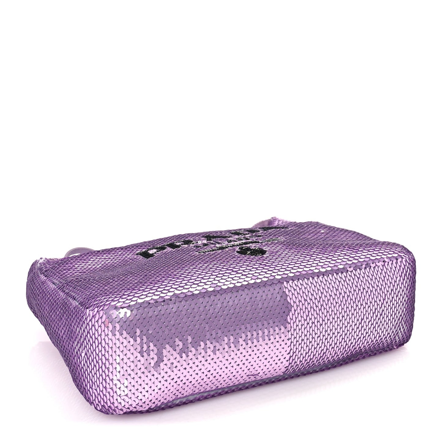 Paillettes Sequin Mini Re-Edition 2000 Bag Lilium Black