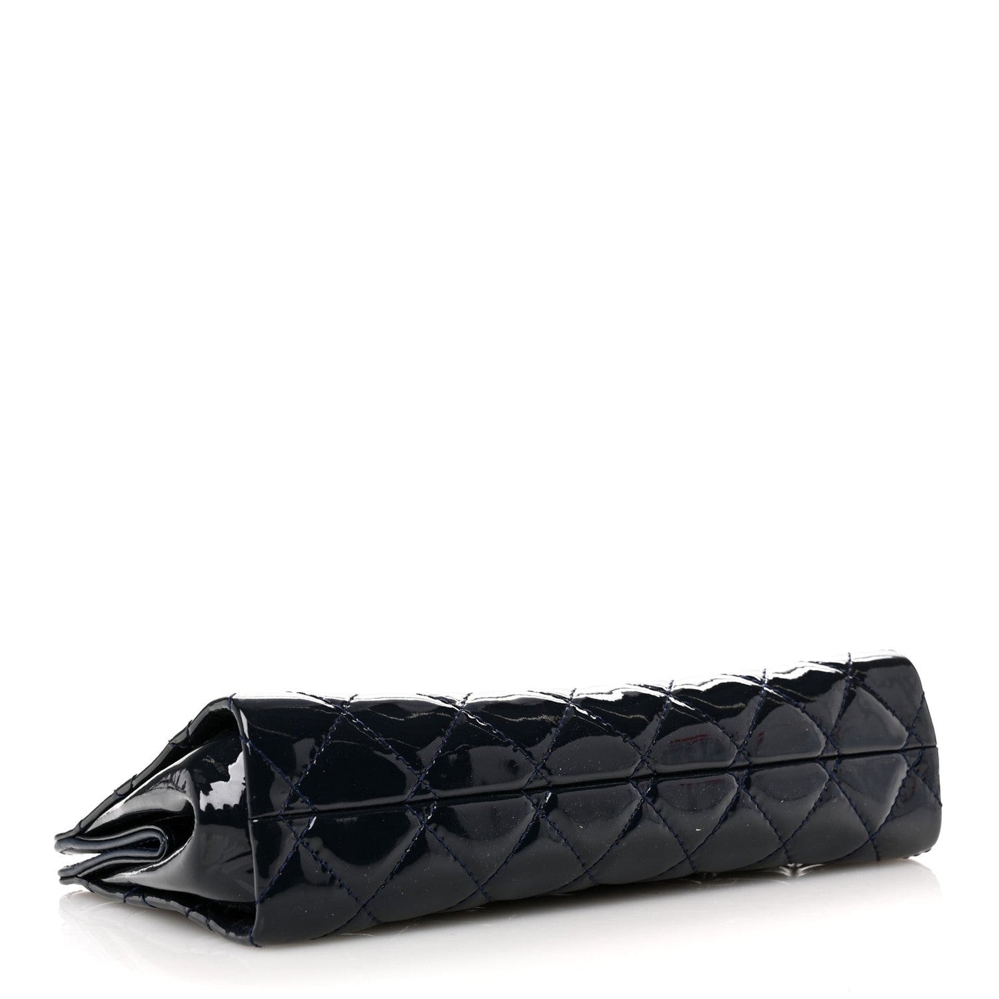 Patent CC Quilted Timeless Clutch Navy