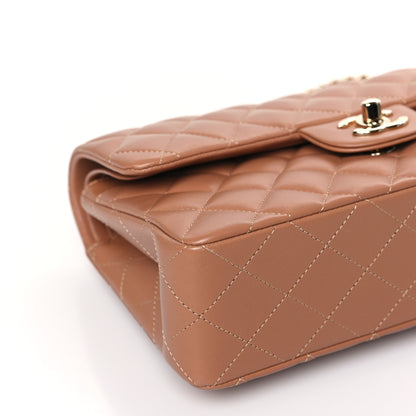 Chanel Lambskin Quilted Small Double Flap Brown 8 of 10