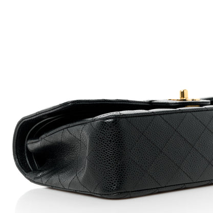 Chanel Caviar Quilted Medium Double Flap Black 10 of 11