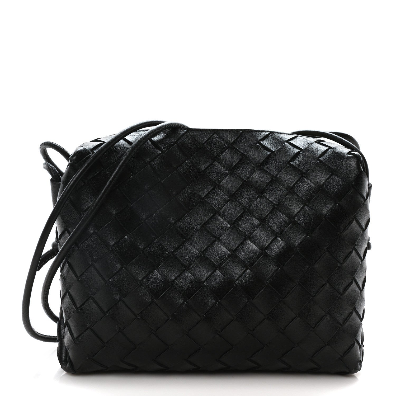 Bottega Veneta Nappa Intrecciato Small Loop Camera Bag Black 1 of 9
