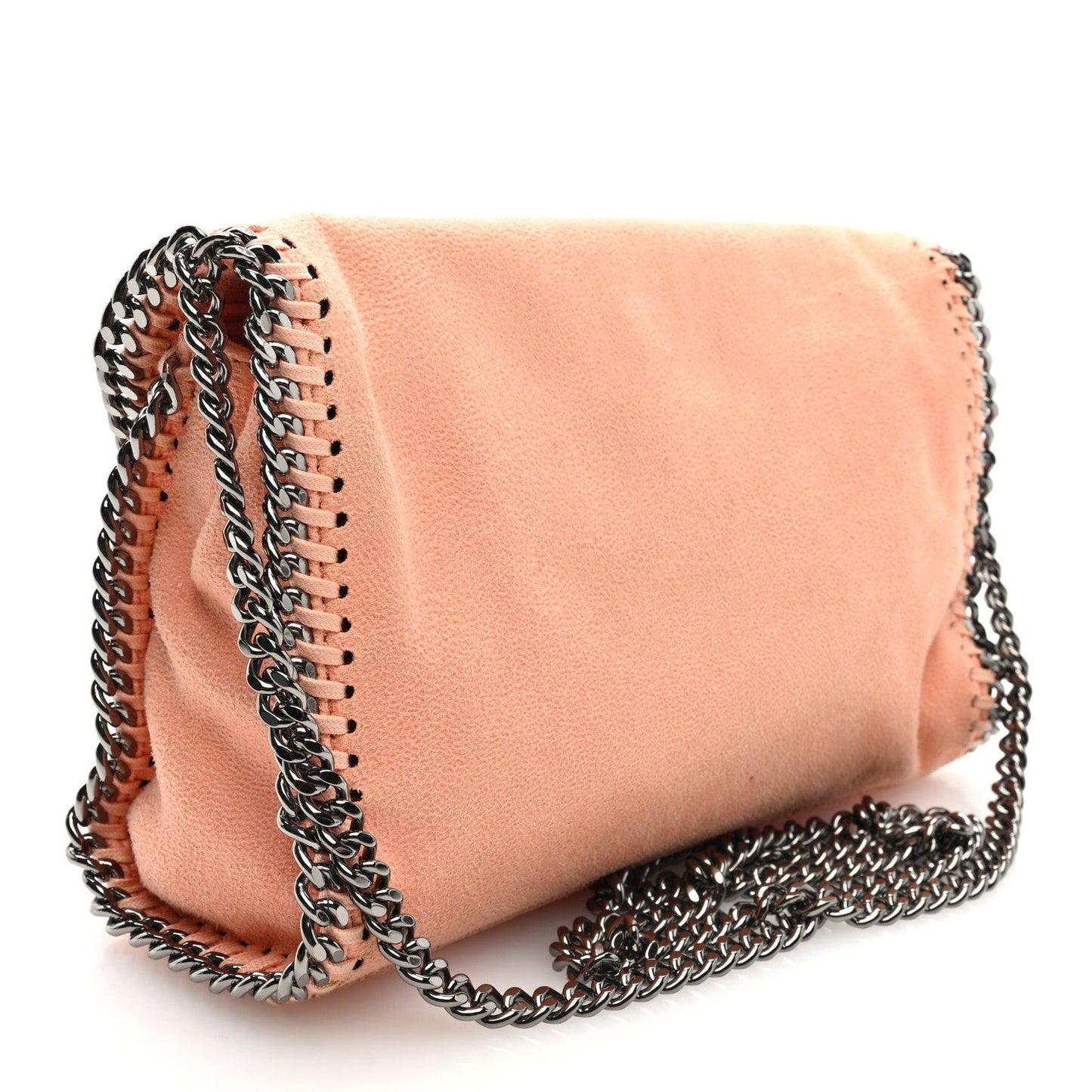 Shaggy Deer Mini Falabella Crossbody Bag Pink