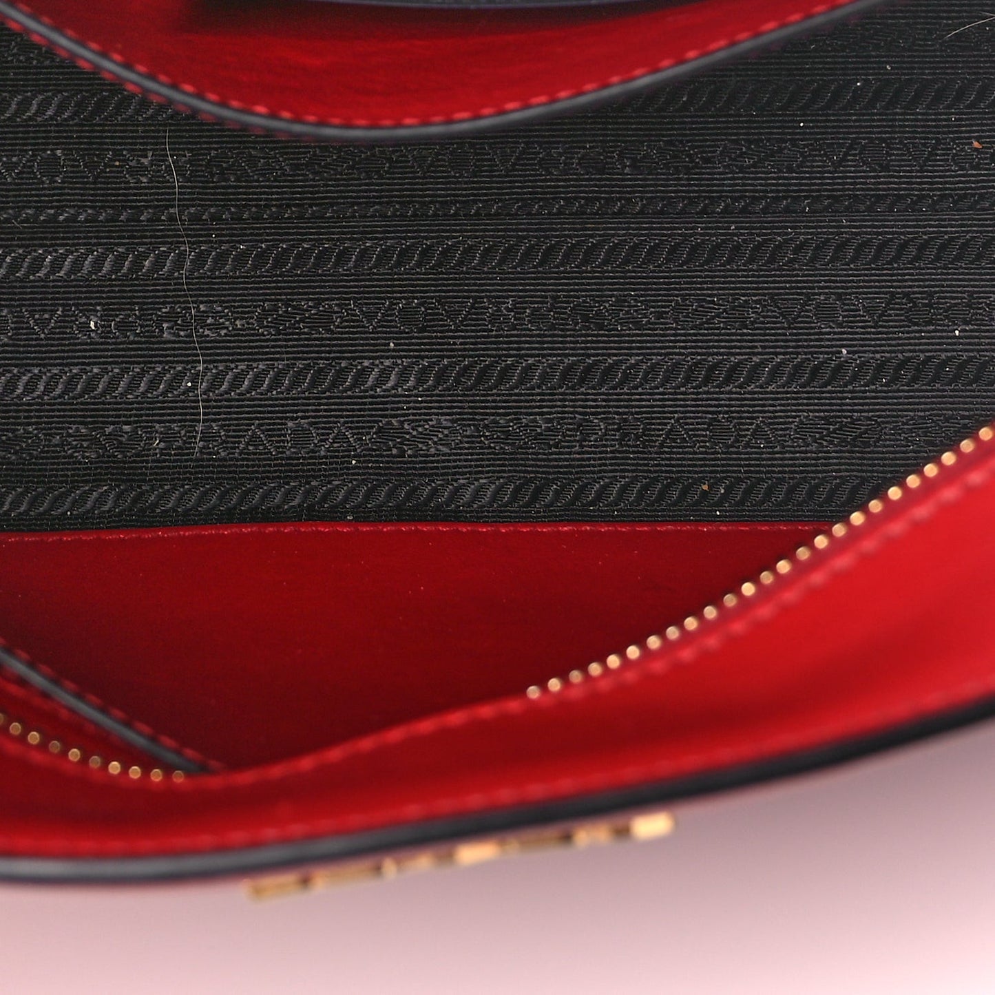 Saffiano Soft Calfskin Esplanade Crossbody Bag Fuoco