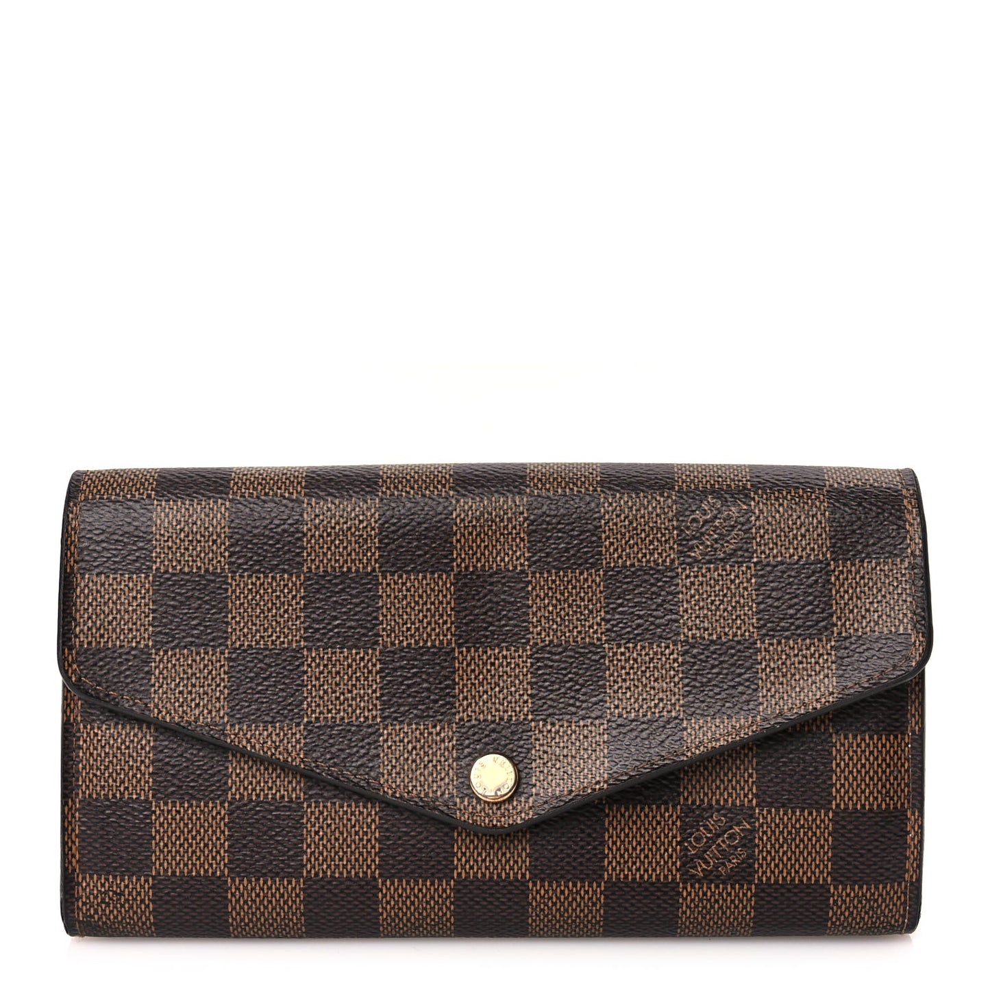 Damier Ebene Sarah Wallet NM Rose Ballerine
