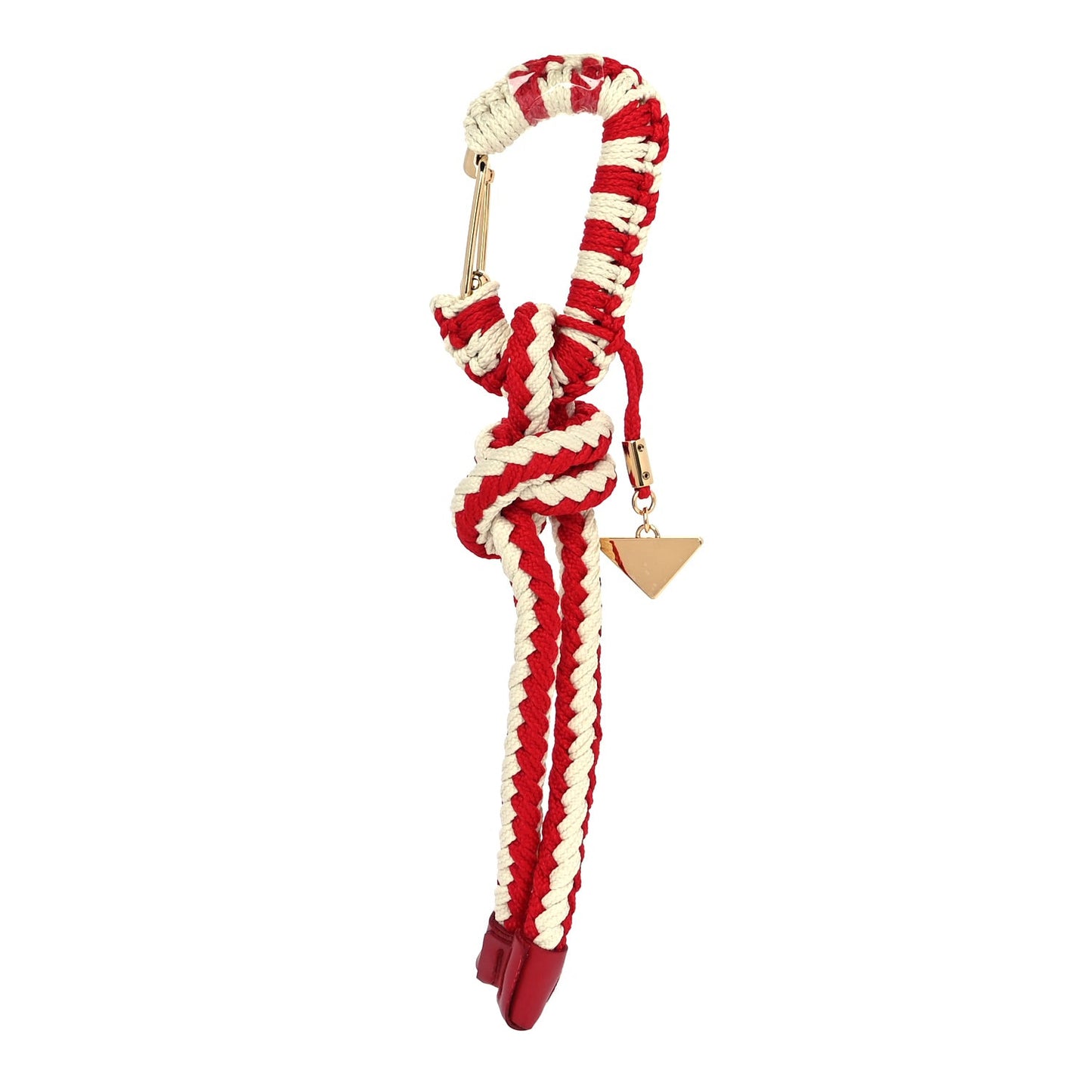 Cotton Crochet Cord Bag Pendant Rosso Giallo