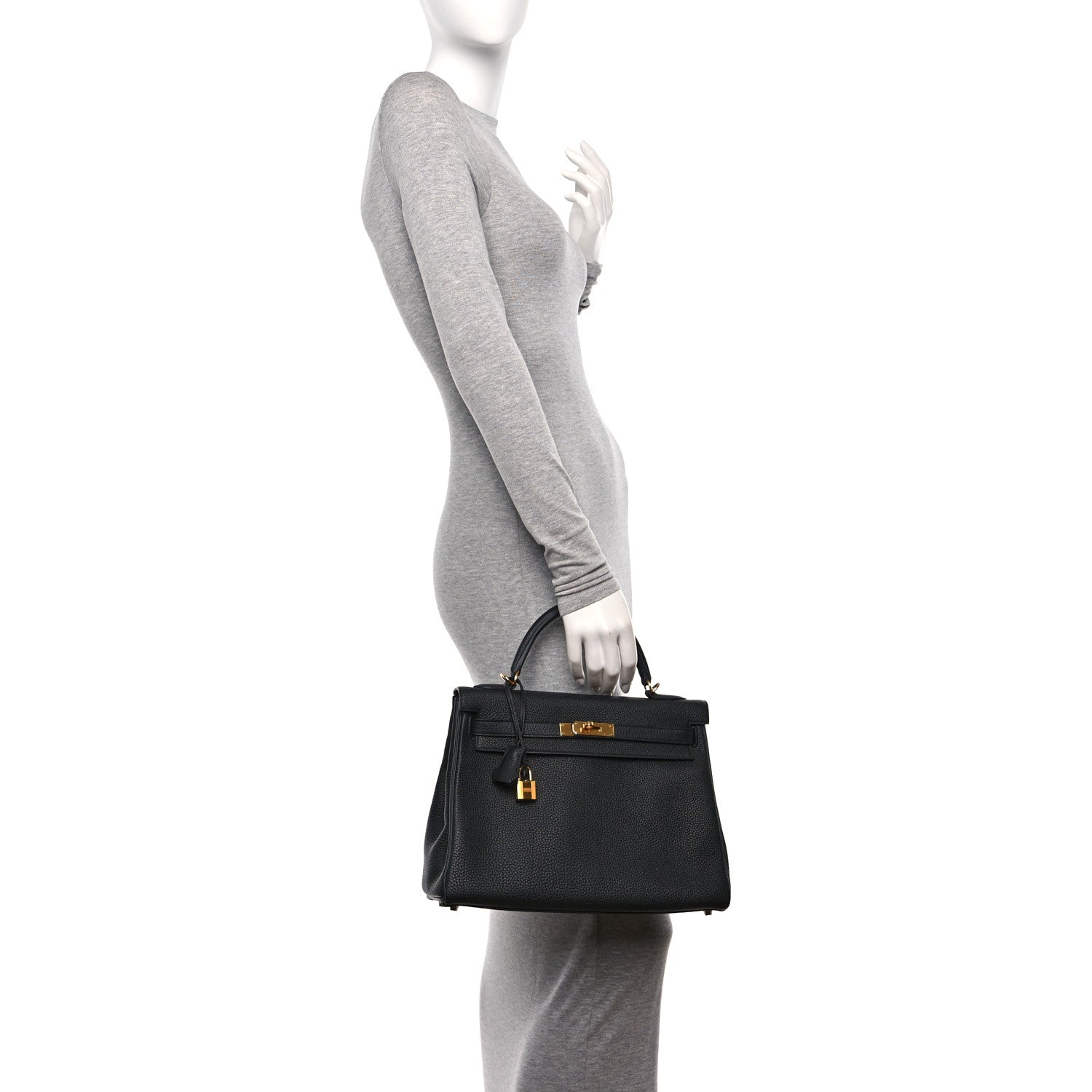 Hermes Togo Kelly Retourne 32 Black 2 of 14