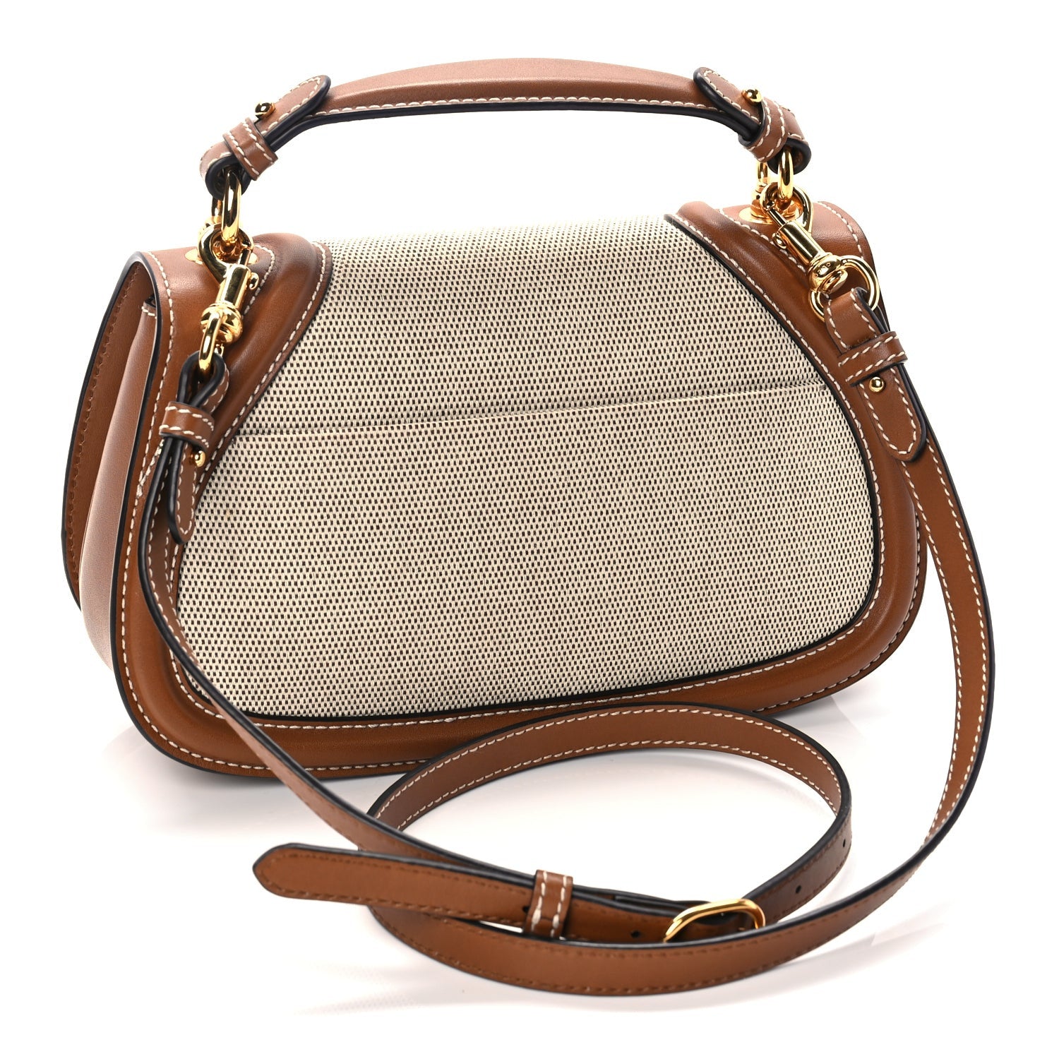 Gucci Canvas Medium Blondie Top Handle Bag Brown 2 of 10