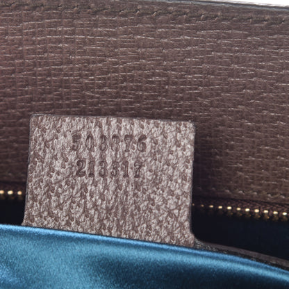 Gucci GG Supreme Monogram Web Medium Ophidia Chain Shoulder Bag Brown 9 of 10