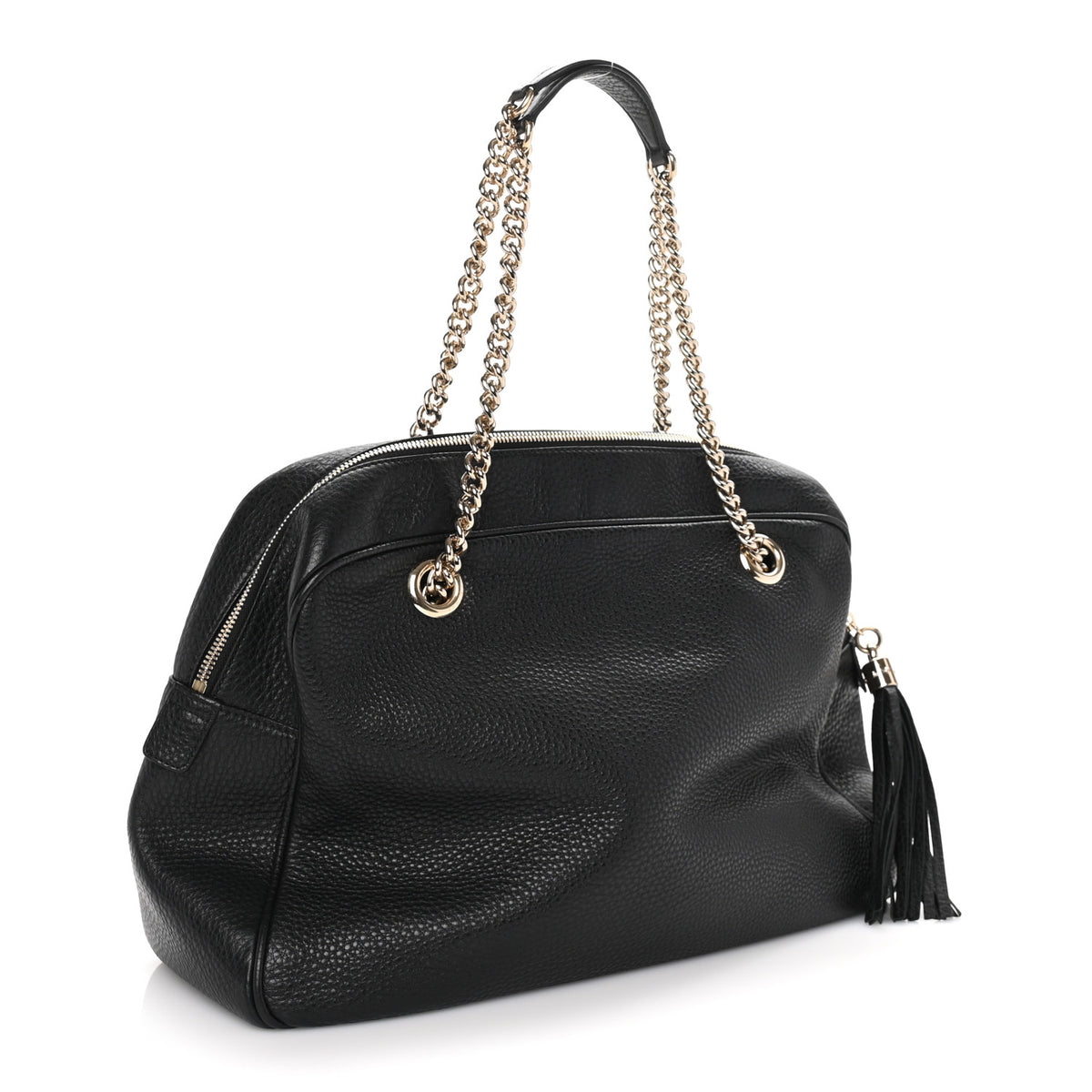 Gucci Pebbled Calfskin Medium Soho Bowler Black 2 of 8