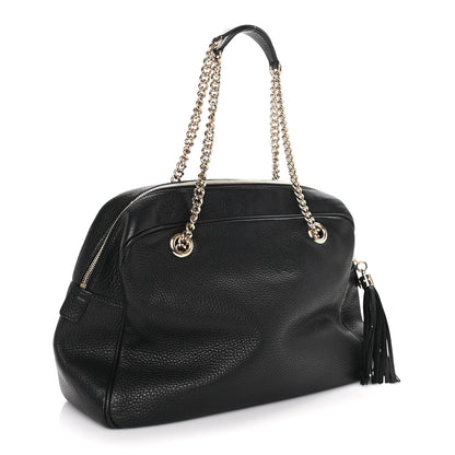 Gucci Pebbled Calfskin Medium Soho Bowler Black 2 of 8