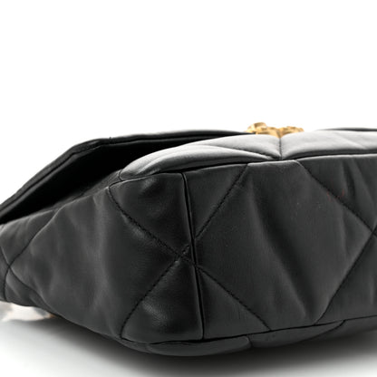 Chanel Lambskin Quilted Medium Chanel 19 Flap Black 9 of 11