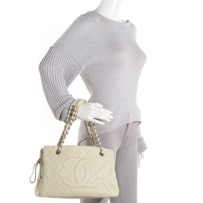 Chanel Caviar CC Timeless Soft Tote Off White 2 of 7