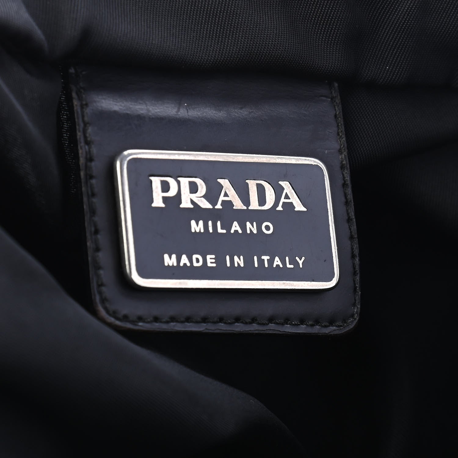 Prada Nylon Vela Flat Messenger Bag Black 5 of 9