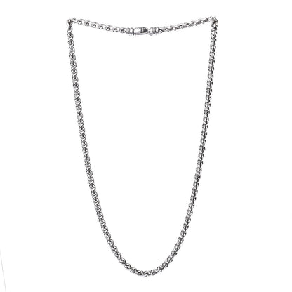 David Yurman Sterling Silver 4mm Wheat Chain Necklace 3 of 6