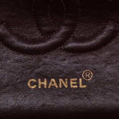 Chanel Lambskin Chevron Medium Double Flap Black 6 of 8