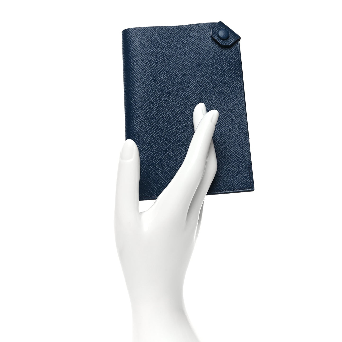 Epsom Tarmac PM Passport Holder Bleu Indigo