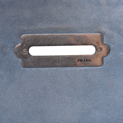 Prada Glace Calfskin Sfumata Cahier Bag Argilla Astrale 10 of 20