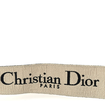 Christian Dior Canvas Embroidered Shoulder Strap 3 of 4