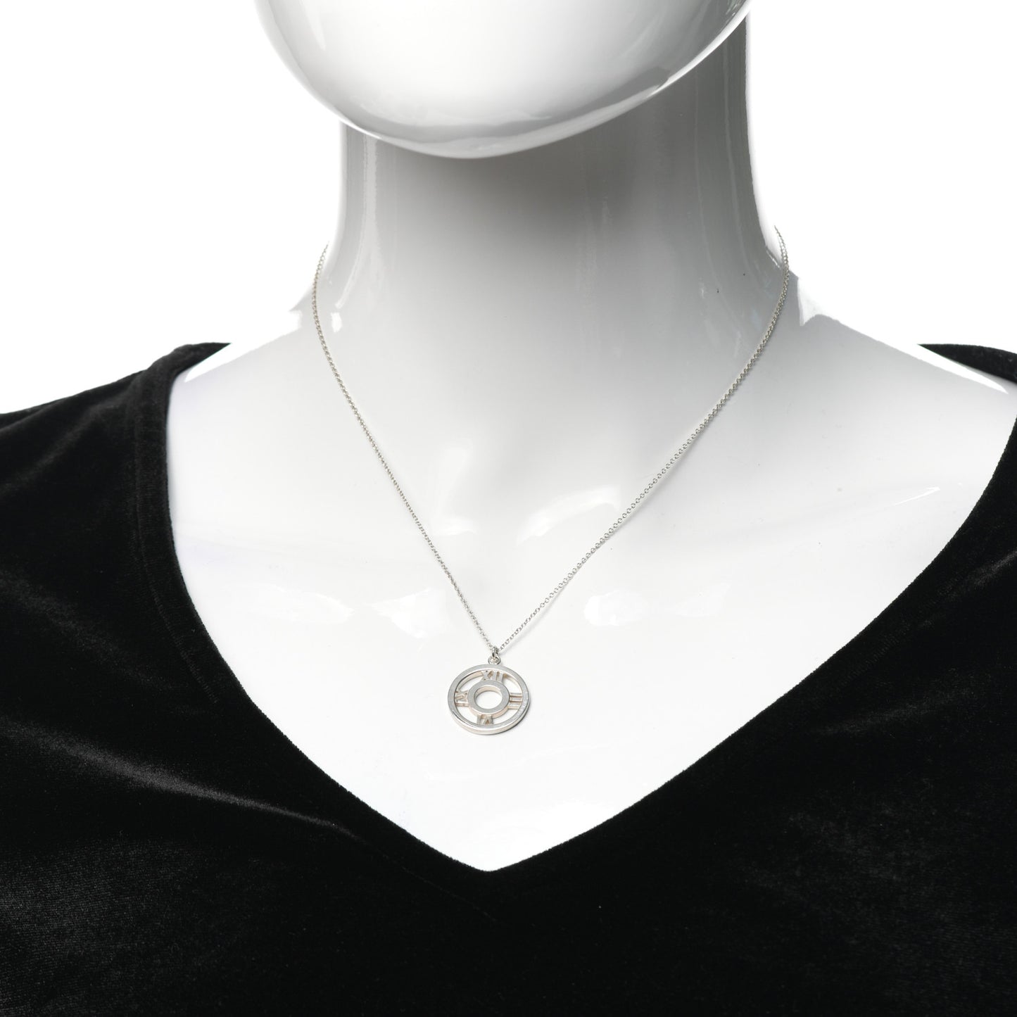 Sterling Silver Medium Atlas Open Pendant Necklace