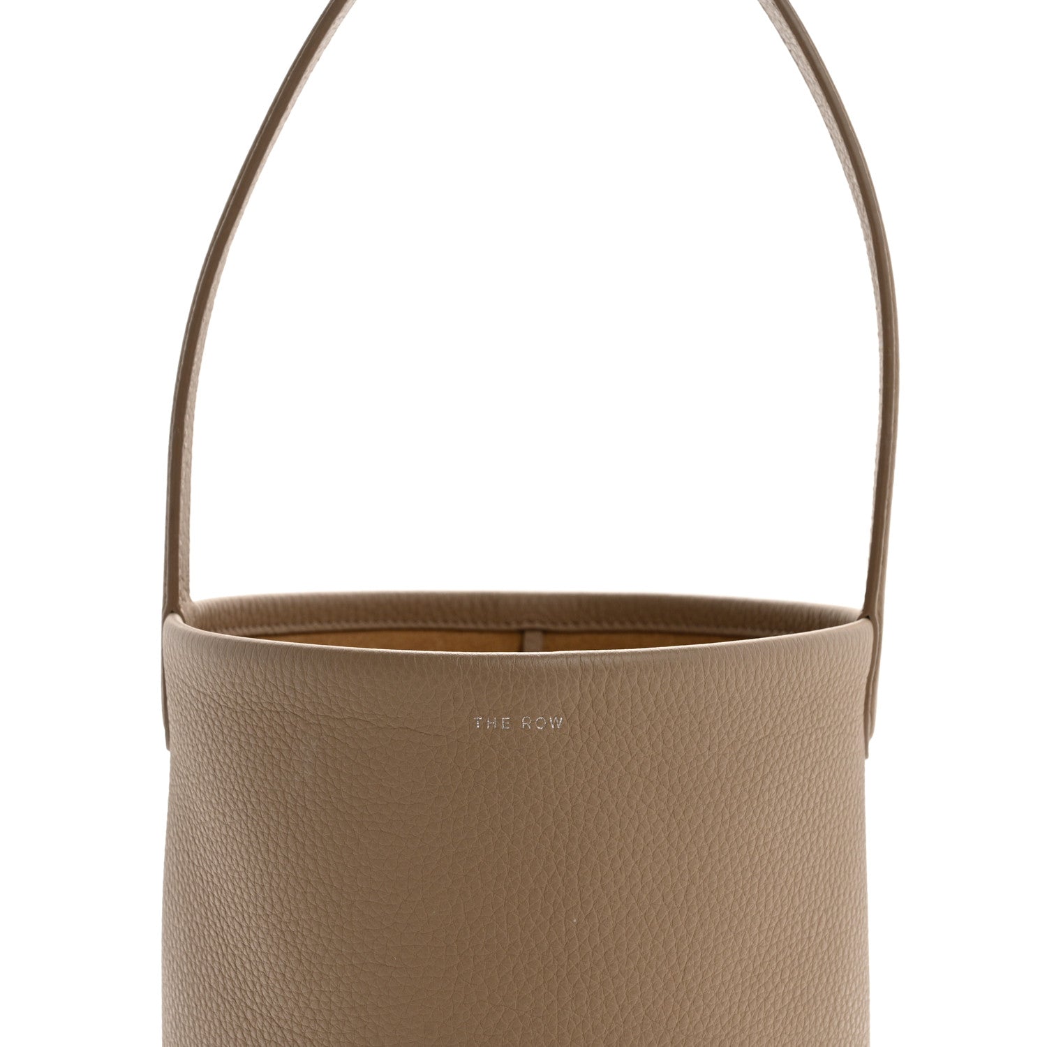 The Row Grained Calfskin Small N/S Park Tote Dark Taupe 7 of 9