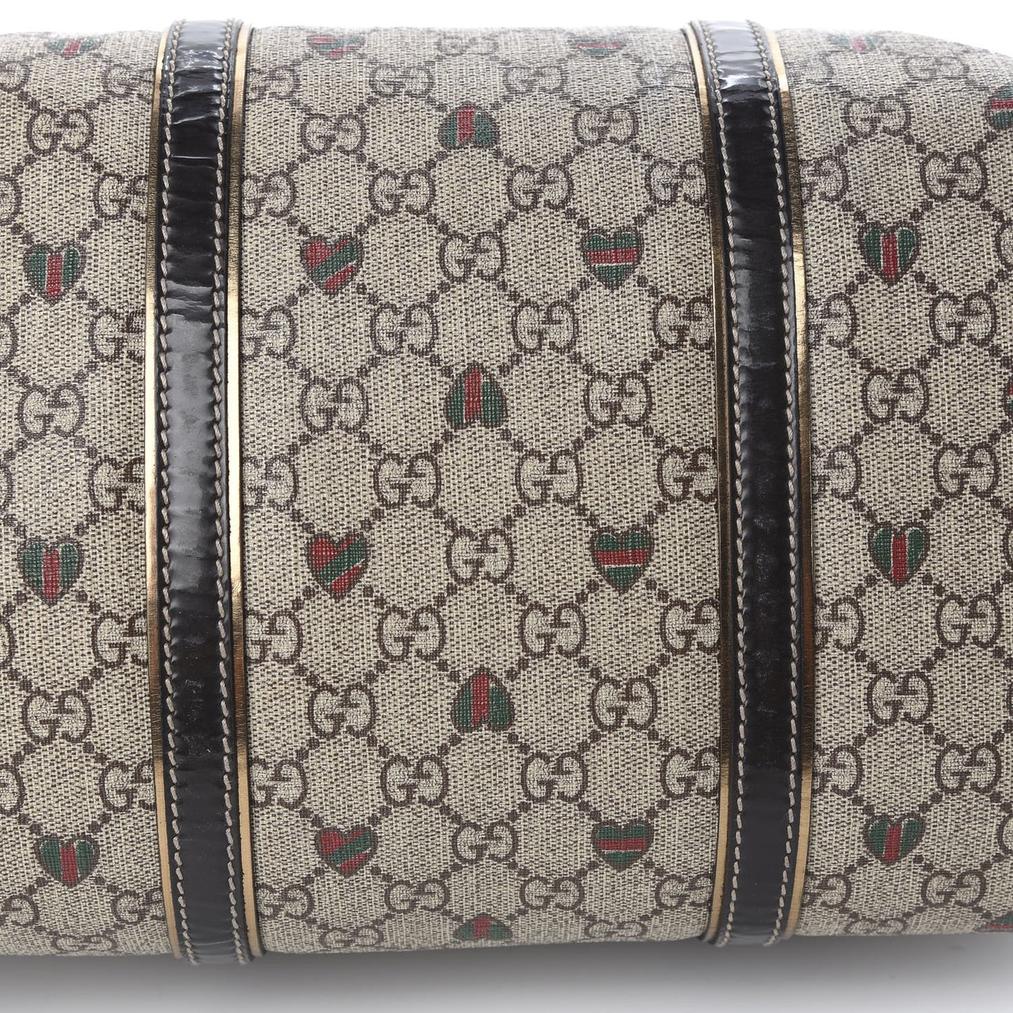 GG Plus Monogram Hearts Medium Joy Boston Dark Brown