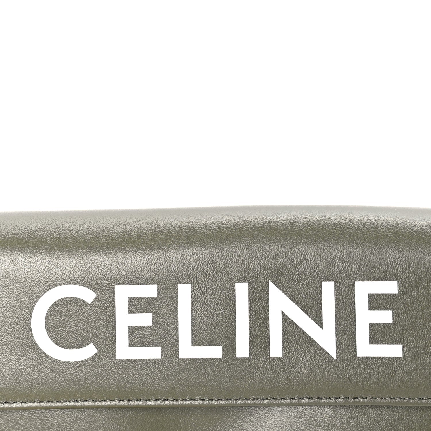 Celine Smooth Calfskin Triangle Crossbody Bag  Green 5 of 7