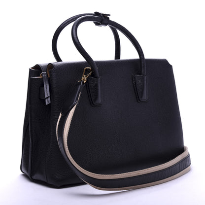 MCM Grained Calfskin Medium Milla Tote Black 4 of 9