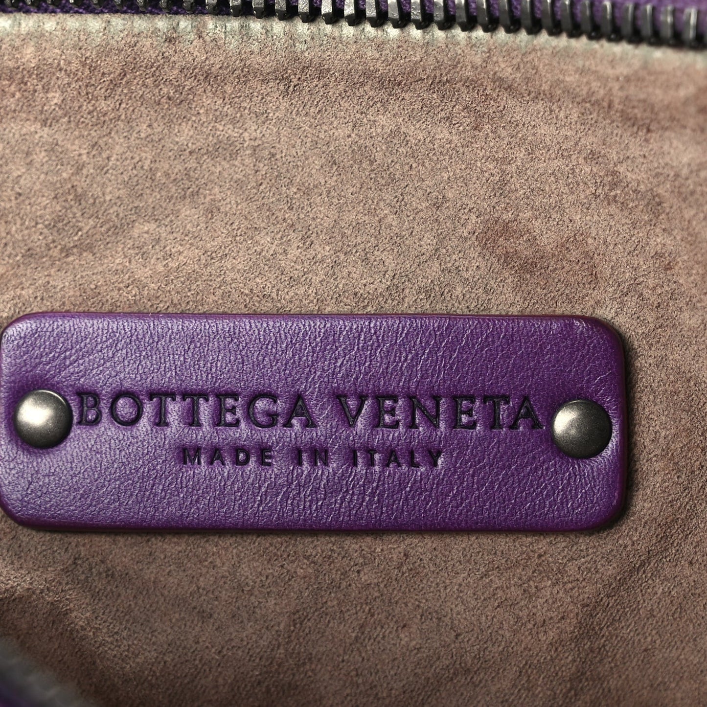 Calfskin Intrecciato Large Leggero Tote Purple