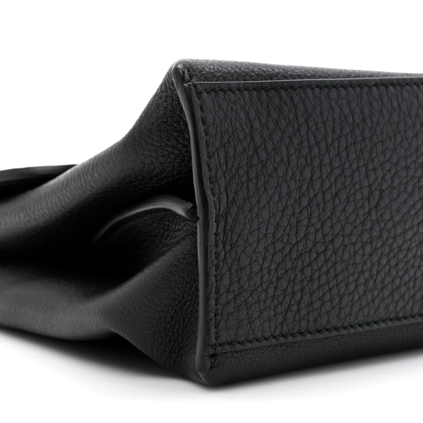 Cellarius Calfskin Small Bamboo Daily Top Handle Bag Black