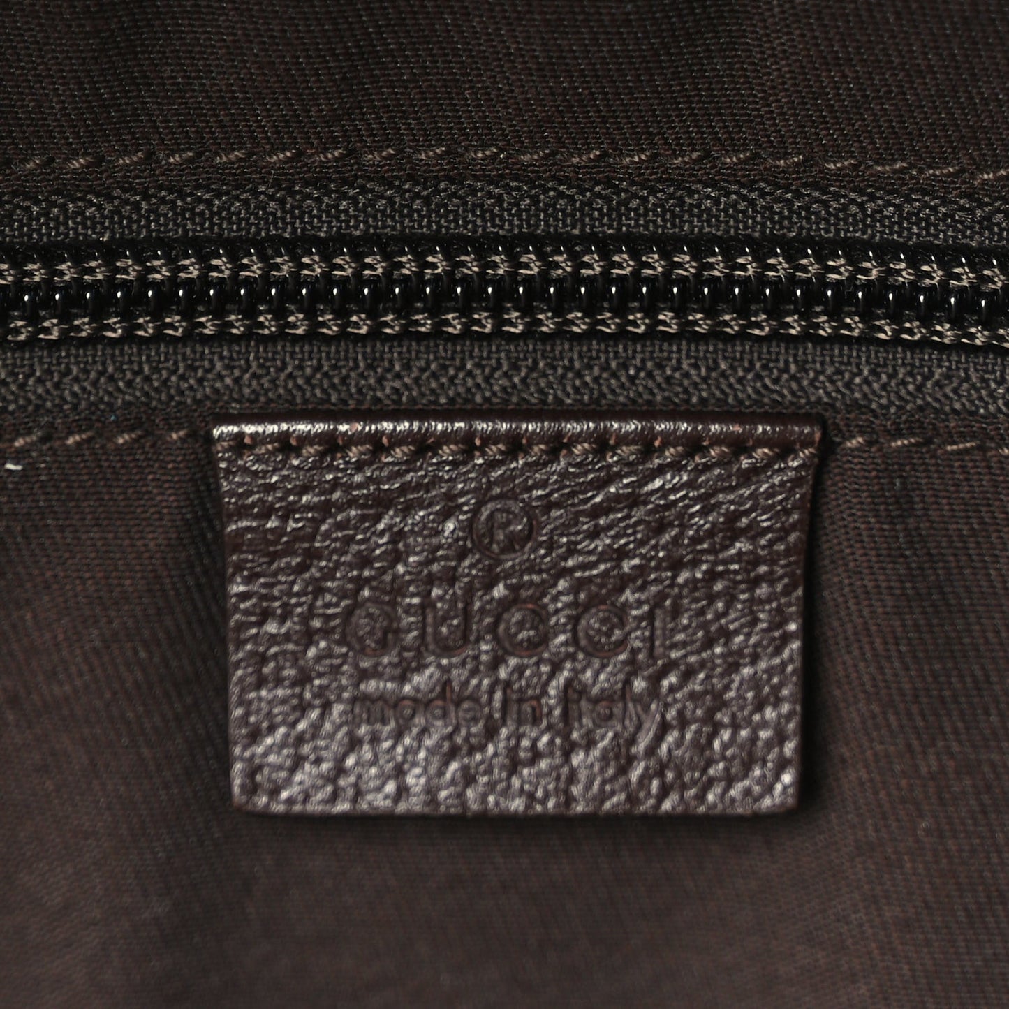 GG Monogram Web Medium Classic Backpack Brown