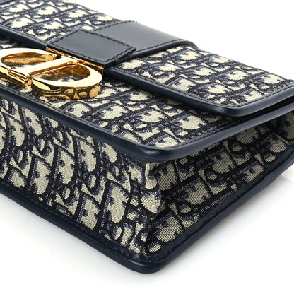 Christian Dior Oblique 30 Montaigne Flap Bag Blue 8 of 8