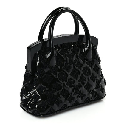 Louis Vuitton Patent Lambskin Fascination Lockit BB Frame Black 2 of 8