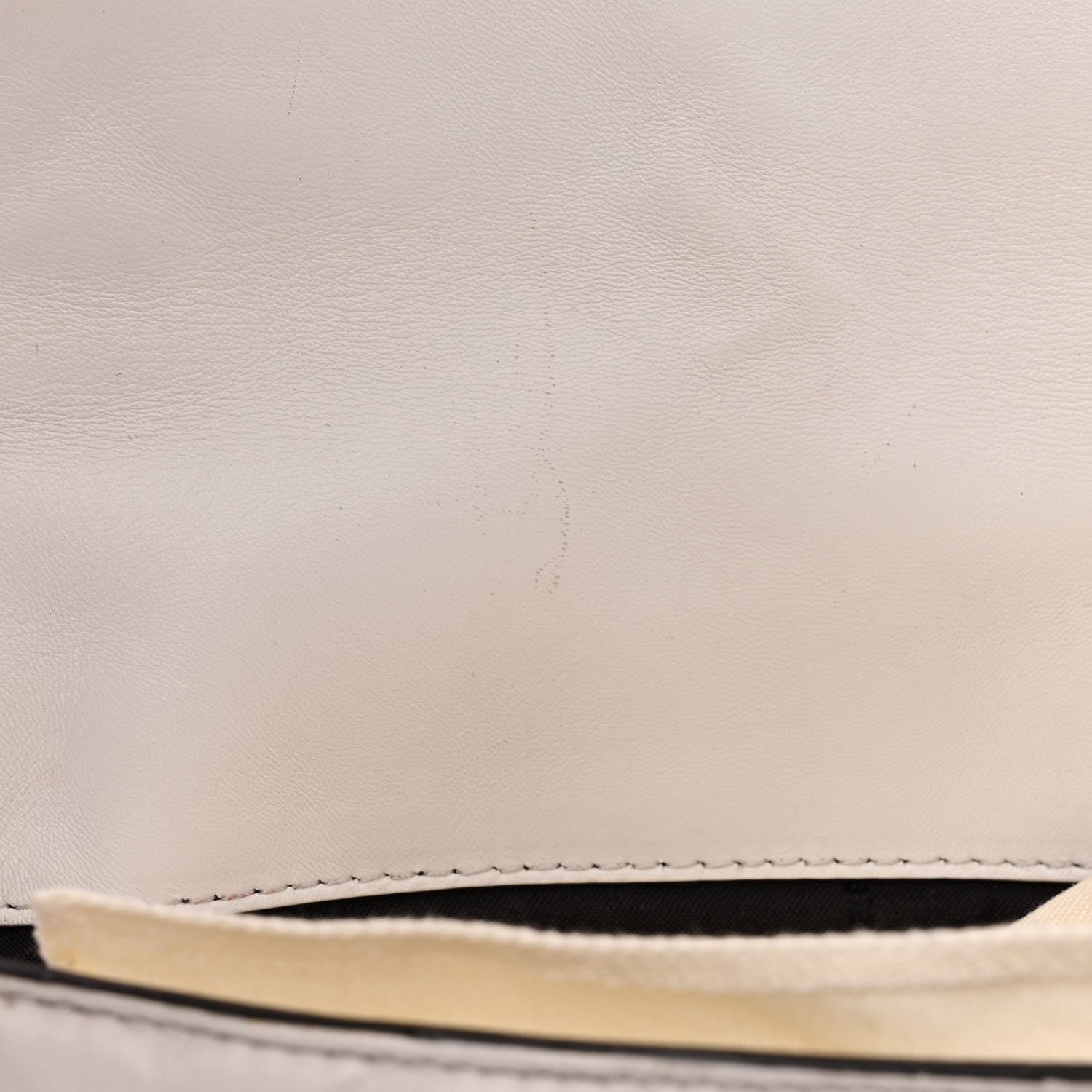 Fendi Nappa FF 1974 Embossed Baguette White 13 of 23