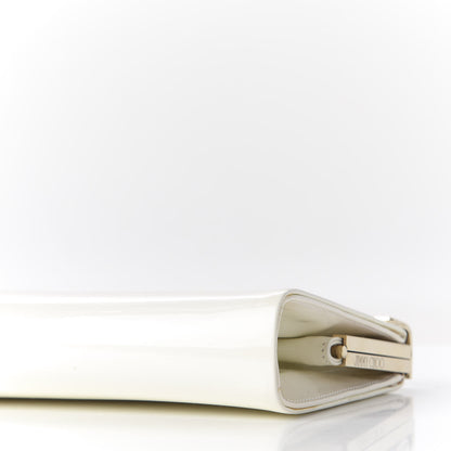 Jimmy Choo Patent Cayla Clutch White 6 of 11