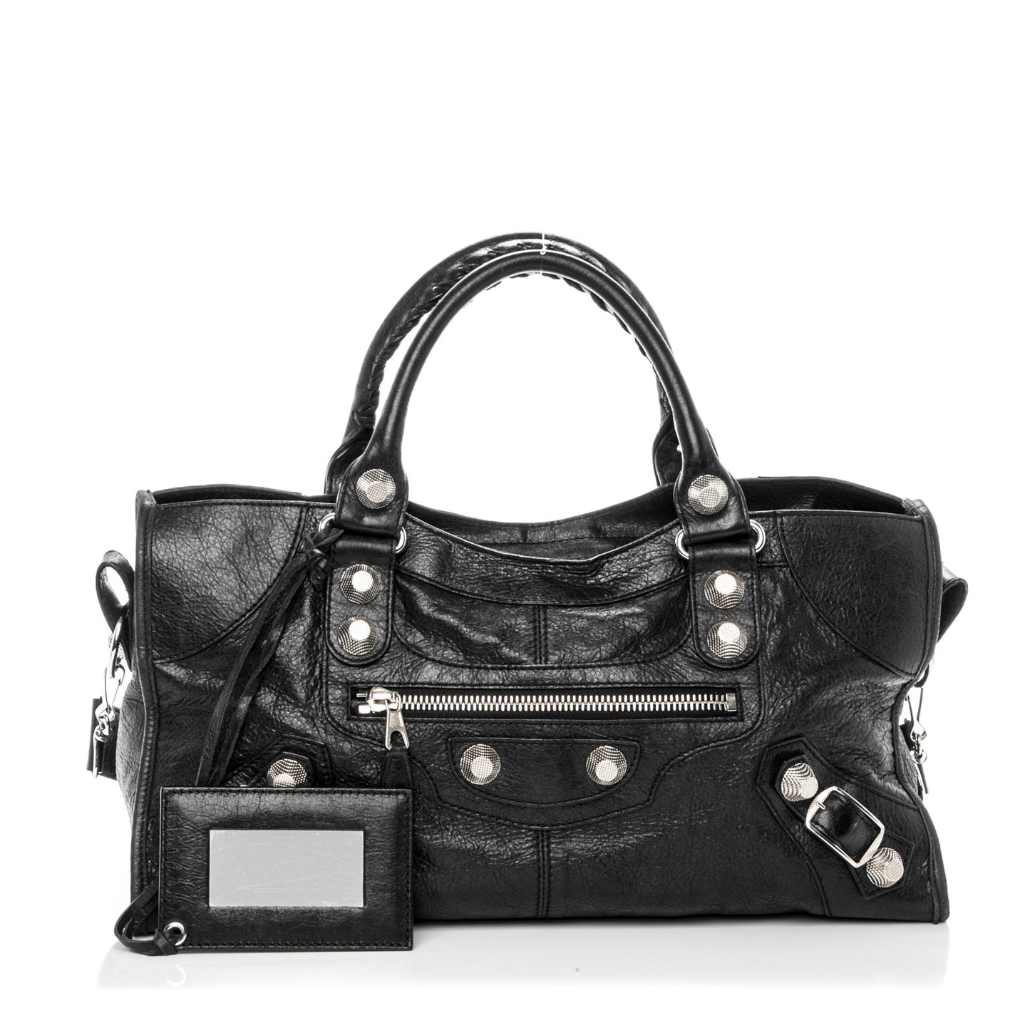 Agneau Giant 21 Silver Hardware Part Time Black