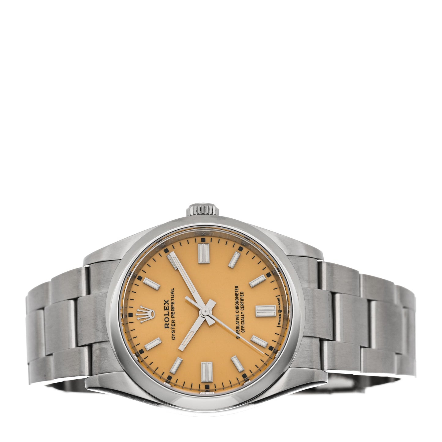 Stainless Steel 36mm Oyster Perpetual Watch Yellow 126000