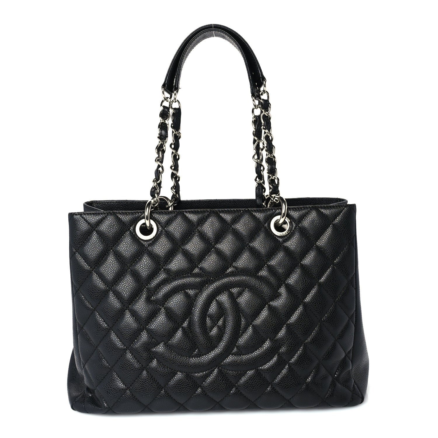 Chanel Caviar Quilted Grand Shopping Tote GST  Black 1 of 9
