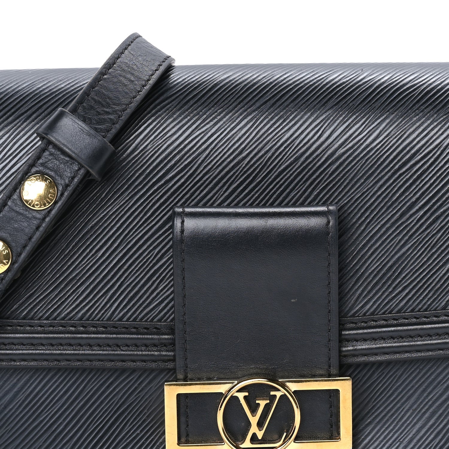 Louis Vuitton Epi Dauphine MM Black 6 of 7