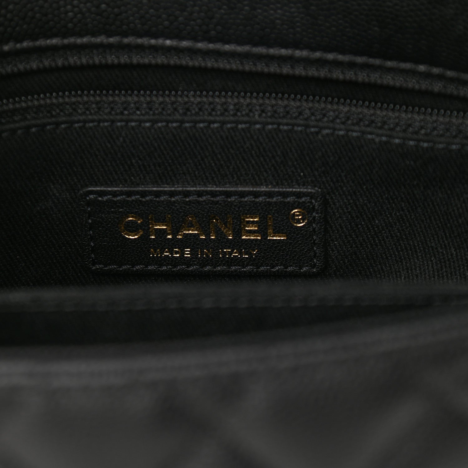 Chanel Caviar Lizard Embossed Quilted Mini Coco Handle Flap Black 11 of 20