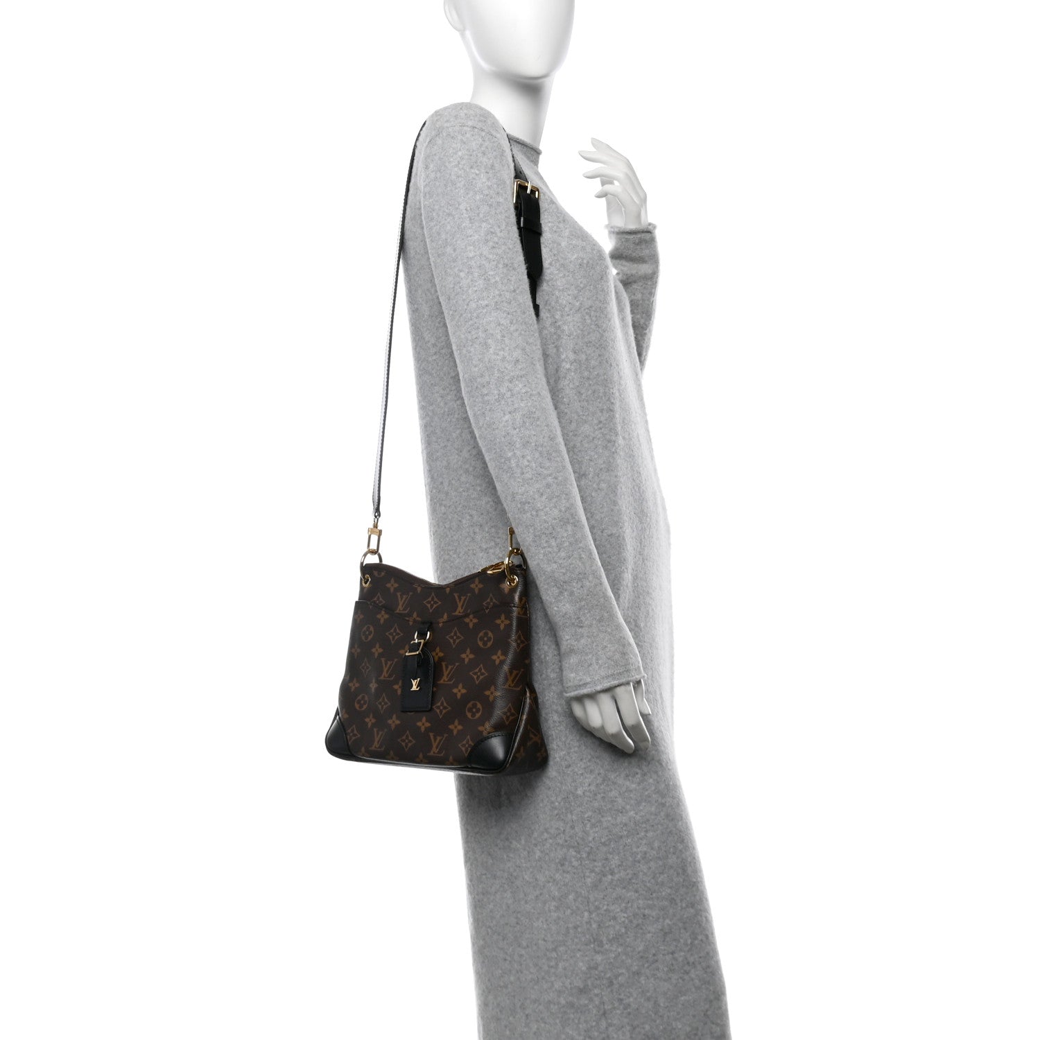 Louis Vuitton Monogram Odeon PM Black 2 of 9