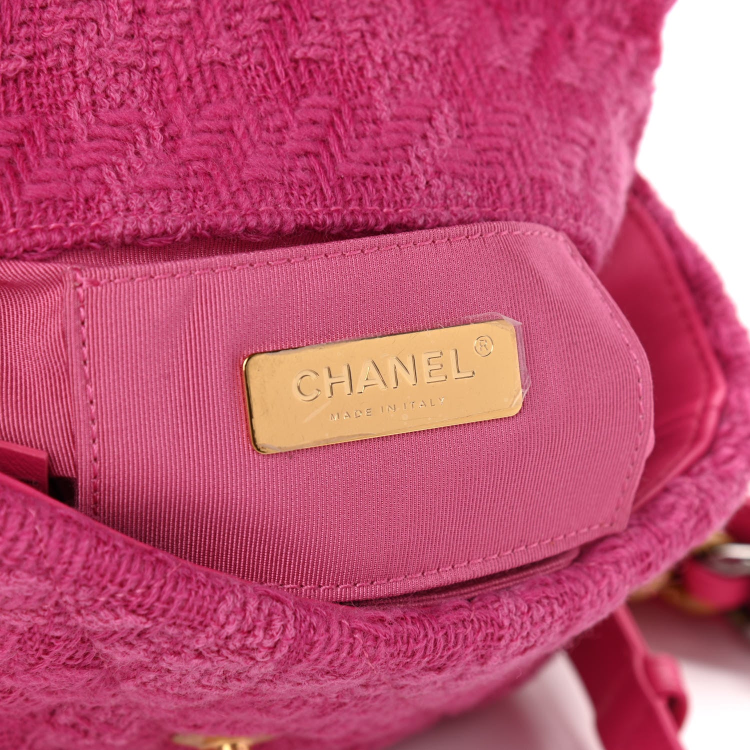 Chanel Tweed Quilted Chanel 19 Waist Bag Pink 6 of 11