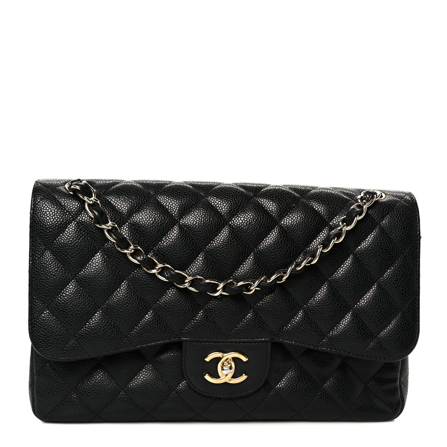 Chanel Caviar Quilted Jumbo Double Flap Black 1 of 1