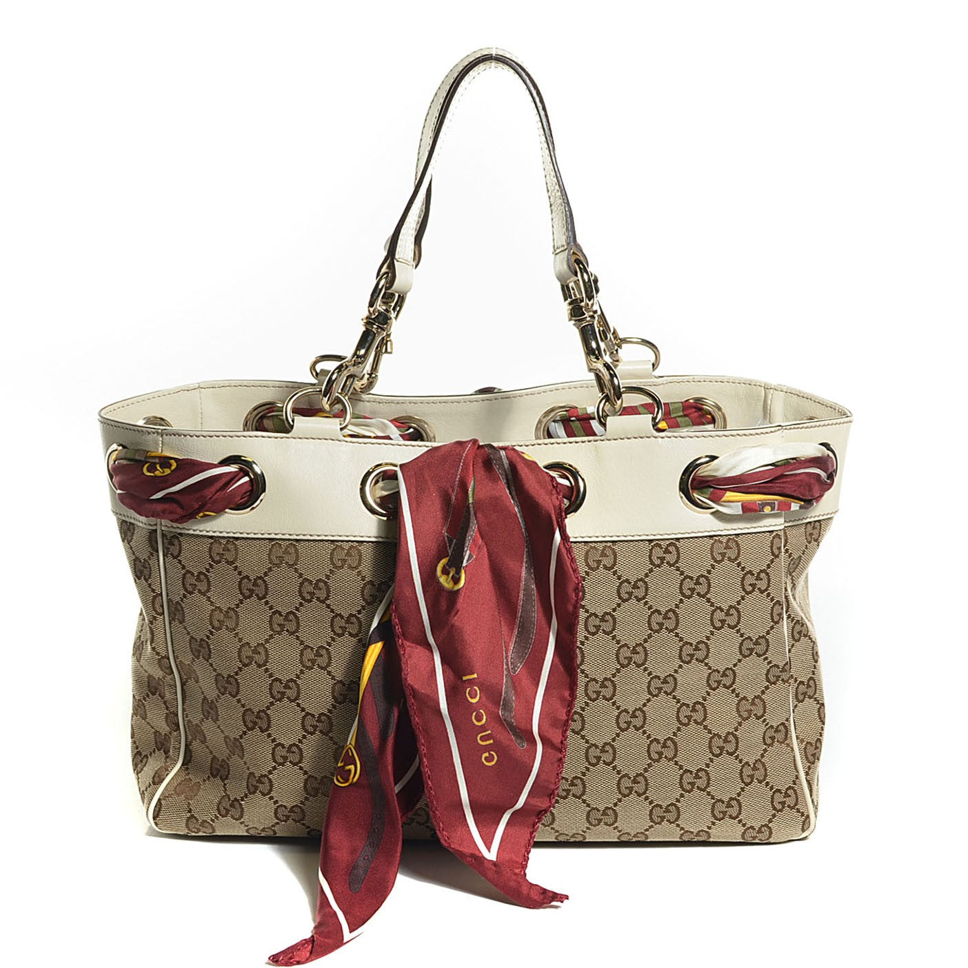 Monogram Positano Medium Tote Off White