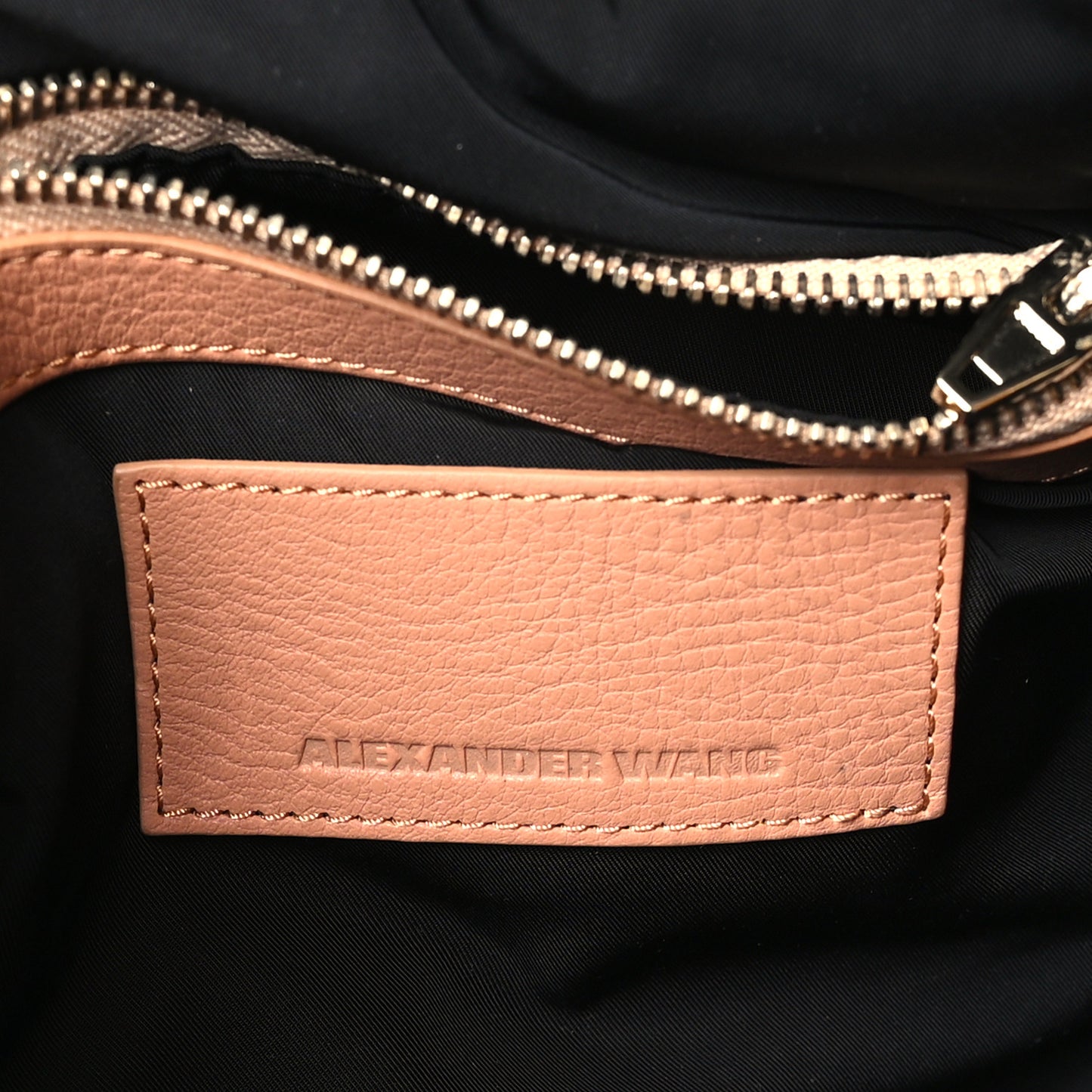 Pebbled Lambskin Mini Rockie Blush Gold Hardware