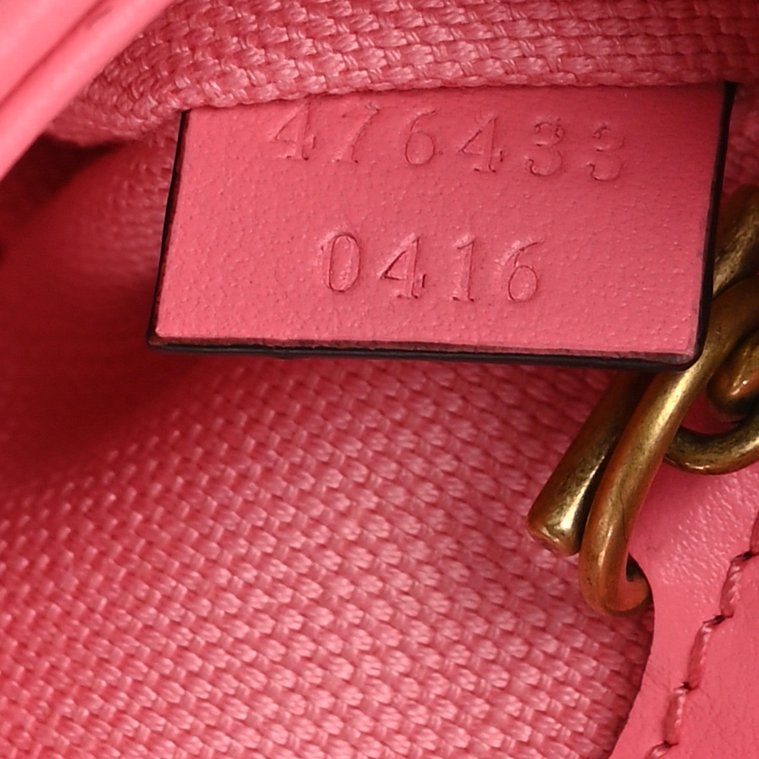 Gucci Shearling Matelasse Super Mini GG Marmont Shoulder Bag Lotus Pink 7 of 7