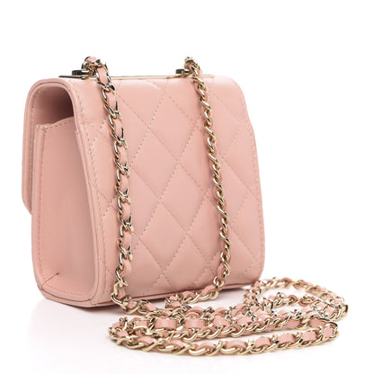 Chanel Lambskin Quilted Mini Trendy CC Clutch With Chain Light Pink 3 of 11