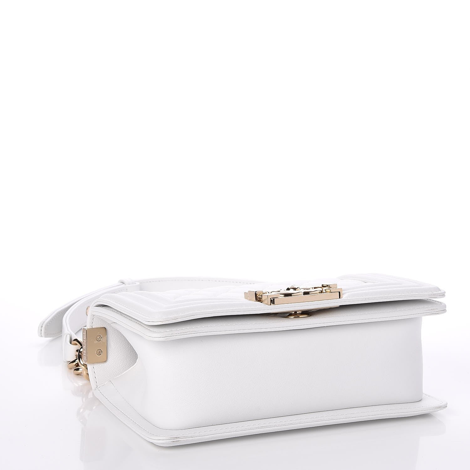 Chanel Lambskin Quilted Small Boy Flap White 4 of 7