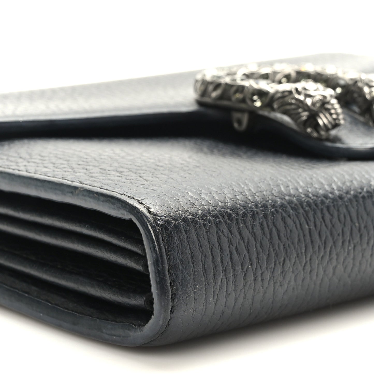 Calfskin Mini Dionysus Chain Wallet Black